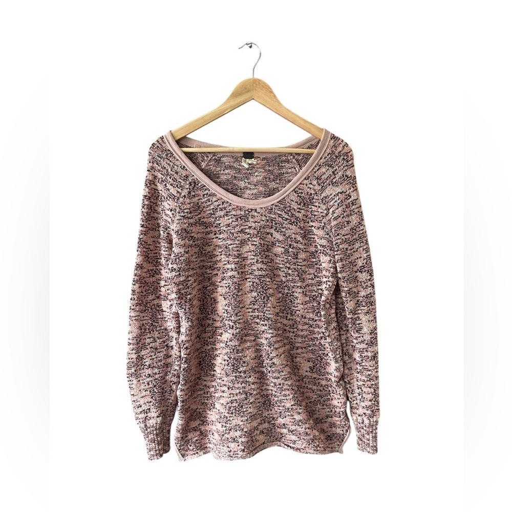 We The Free Pink Multi-Color Sweater